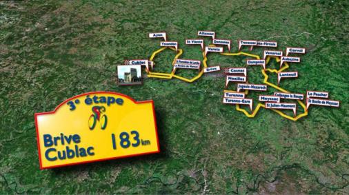 Streckenverlauf Tour du Limousin 2008 - Etappe 3