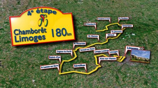 Streckenverlauf Tour du Limousin 2008 - Etappe 4
