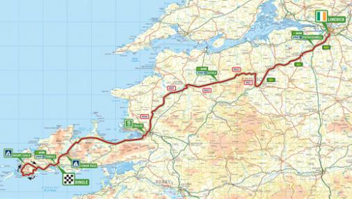 Streckenverlauf Tour of Ireland 2008 - Etappe 4