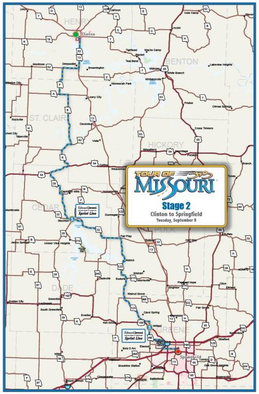 Streckenverlauf Tour of Missouri 2008 - Etappe 2