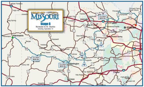 Streckenverlauf Tour of Missouri 2008 - Etappe 6
