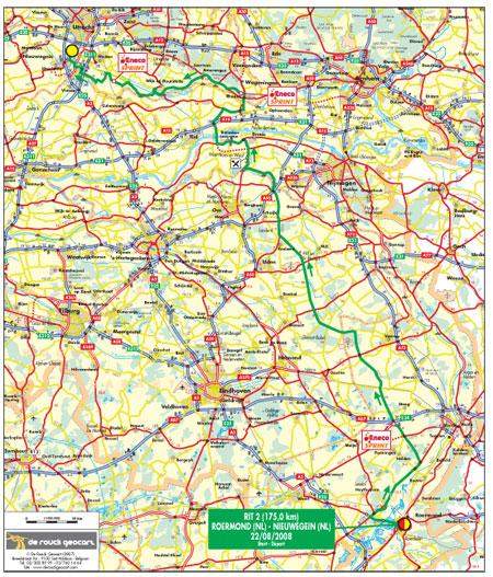 Streckenverlauf Eneco Tour 2008 - Etappe 2