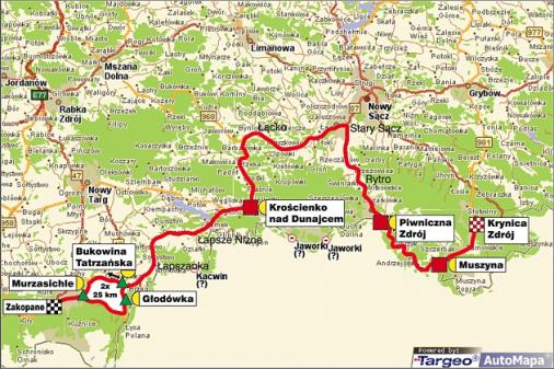 Streckenverlauf Tour de Pologne 2008 - Etappe 6